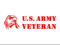 US Army Veteran Vinyl Decal Car Truck Window Eagle Sticker