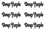 Set of 6 Deep Purple band Logo Vinyl Decal Laptop Phone Window Speaker Sticker