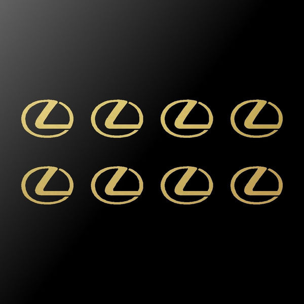 8 Lexus L Emblem Logo Vinyl Decals Phone Mirror Laptop Small 1.5