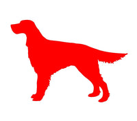 Irish Setter Vinyl Decal Car Window Laptop Red Setter Dog Silhouette Sticker