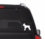 Schnauzer Vinyl Decal Car Window Laptop Standard Schnauzer Silhouette Sticker
