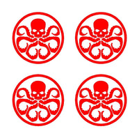 4 Hydra Logo Marvel Symbol Vinyl Decals 2" Stickers