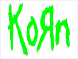 Korn Vinyl Decal KoЯn Nu Metal Band Car Window Laptop Guitar Sticker