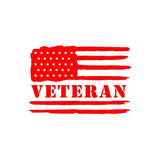 US Army Veteran Distressed American Flag Vinyl Decal Car Truck Window Sticker