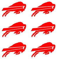 Buffalo Bills Football NFL Vinyl Decals cup phone small Stickers Set of 6