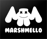 Marshmello EDM House Music DJ Logo Vinyl Decal Laptop Speaker Car Window Sticker