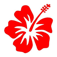 Hibiscus Vinyl Decal Hawaiian Aloha Flower Car Window Laptop 3" Sticker