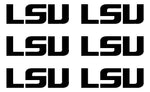 LSU Louisiana State Football NFL Vinyl Decals cup phone small Stickers Set of 6