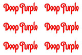 Set of 6 Deep Purple band Logo Vinyl Decal Laptop Phone Window Speaker Sticker