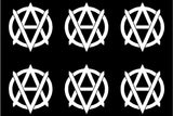 Small Anarchy Vegan Anarchist Vinyl Decal set of 6 Stickers