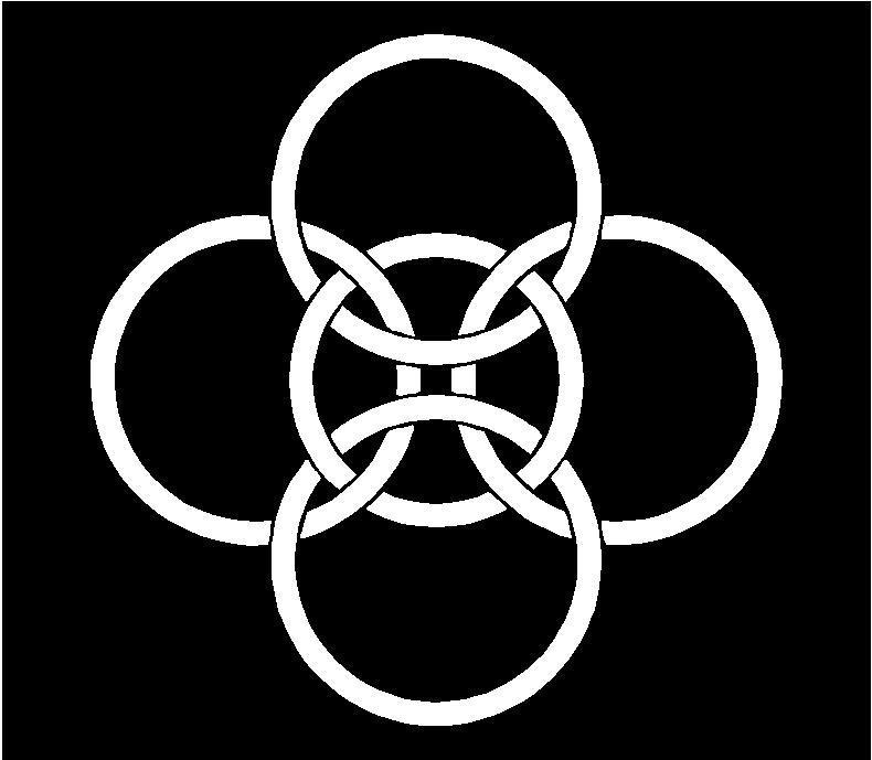 Celtic Five fold Vinyl Decal Car Window Laptop five point symbol Stick ...