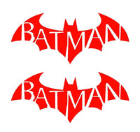 2 Batman Symbol Arkham City Asylum Gotham Vinyl Decals Car Laptop Stickers