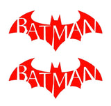 2 Batman Symbol Arkham City Asylum Gotham Vinyl Decals Car Laptop Stickers