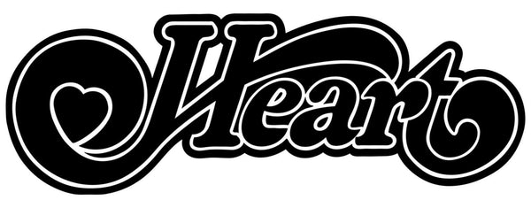 Heart band Logo Vinyl Decal Laptop Car Window Speaker Sticker