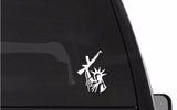 Statue of Liberty with AK Rifle Gun Rights Vinyl Decal Car Truck Window Sticker