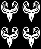 4 Small House Greyjoy Logo Game of Thrones Vinyl Decal Octopuss Car GOT Sticker