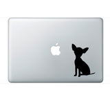 Teacup Chihuahua Vinyl Decal Car Window Laptop Dog Silhouette Sticker