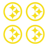 Pittsburgh Steelers Football NFL Vinyl Decals cup phone small Stickers Set of 4