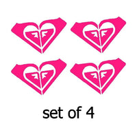 4 Roxy Logo Surf Girl Vinyl Decals Car Window Laptop Yeti 3" Stickers Set