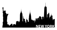 New York Skyline Vinyl Decal Car Window Laptop NY City Sticker