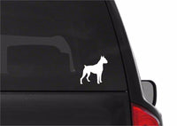 Boxer Vinyl Decal Car Window Laptop Dog Silhouette Sticker
