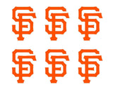 Small San Francisco Giants Vinyl Decals Phone Laptop Stickers Set of 6