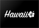 Hawaii Hibiscus Vinyl Decal Car Window Laptop Surf Sticker