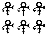 small Prince Logo Decal Laptop Phone Stickers Sheet of 6