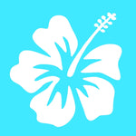 Hibiscus Vinyl Decal Hawaiian Aloha Flower Car Window Laptop 3" Sticker