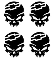 CHEVY PUNISHER Vinyl Decals Car 2" 3" 4" Set of 4 Chevy Stickers