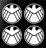 4 Agents of Shield Marvel 2" Vinyl Decals Phone Laptop Car Window Stickers Set