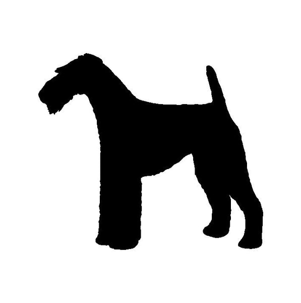 Airdale Terrier Vinyl Decal Car Window Laptop Dog Silhouette Sticker