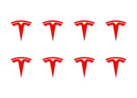Tesla Logo Vinyl Decals Phone Dashboard Mirror Laptop Small 1.5" Stickers