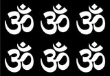 Small OHM symbol set of 6 Vinyl Decals Phone OHM Stickers Sheet