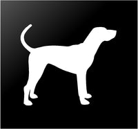 Hound Silhouette Vinyl Decal Coonhound Car Window Laptop Sticker