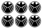 6 SHIELD Marvel's Agents of S.H.I.E.L.D. Vinyl Decals 2.5" Stickers