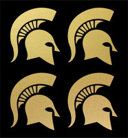 Michigan State Spartans Team Vinyl Decal Window Cup set of 4 small Stickers