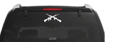 Crossed Guns Rifle Shotgun Vinyl Decal Car Truck Window Laptop Gun Sticker