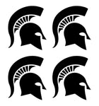 Michigan State Spartans Team Vinyl Decal Window Cup set of 4 small Stickers