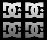 DC SHOES Logo Vinyl Decal Laptop Car Window small set of 4 small Stickers