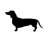Dachshund Vinyl Decal Car Window Laptop Dog Breed Wiener Dog Silhouette Sticker