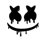 Dripping Marshmello EDM House Music DJ Vinyl Decal Laptop Car Window Sticker