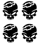 CHEVY PUNISHER Vinyl Decals Car 2" 3" 4" Set of 4 Chevy Stickers