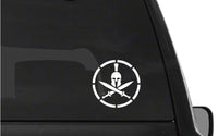 Spartan Helmet Shield Vinyl Decal Car Window Laptop Λ Sticker