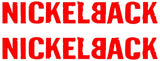 2 NickelBack band Logo Vinyl Decal Laptop Car Window Speaker Stickers