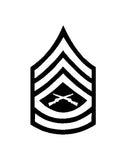 Gunnery Sergeant USMC Rank Symbol Vinyl Decal Car Window Laptop Sticker