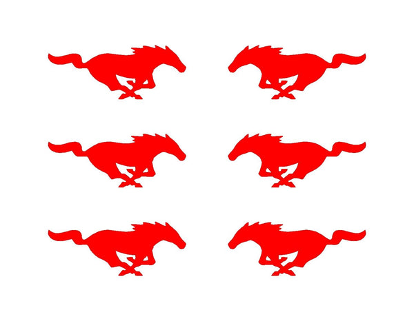 6 Ford Mustang Left & Right Vinyl Decals GT Horse Pony Logo Small 2 S –  Kandy Vinyl Shop