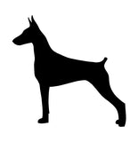 Doberman Pinscher Vinyl Decal Car Window Laptop Dog Breed Silhouette Sticker