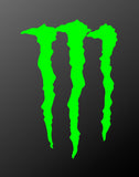 Monster Energy Vinyl Decal Claws Logo Sticker