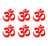 Small OHM symbol set of 6 Vinyl Decals Phone OHM Stickers Sheet